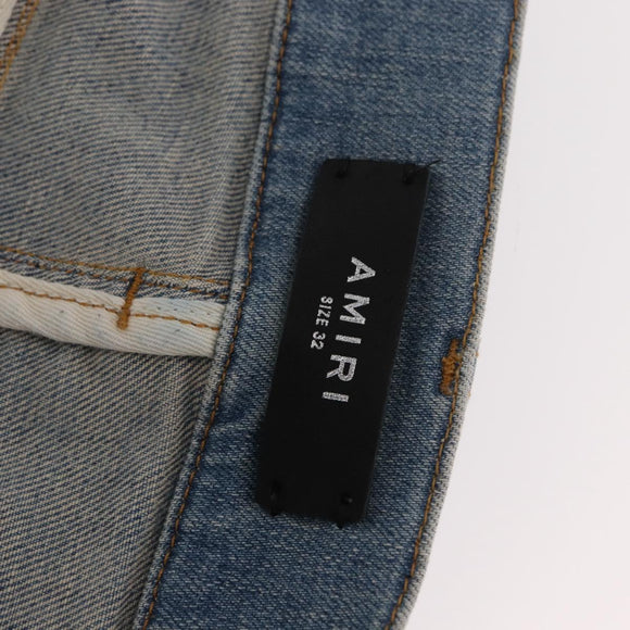 AMIRI Distressed Long Pants Denim 32 Blue Auth ym061M