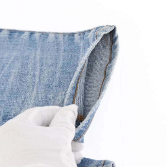 AMIRI Distressed Long Pants Denim 32 Blue Auth ym062M