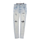 AMIRI Distressed Long Pants Denim 32 Blue Auth ym064M-1
