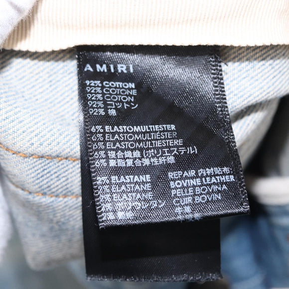 AMIRI Distressed Long Pants Denim 32 Blue Auth ym064M