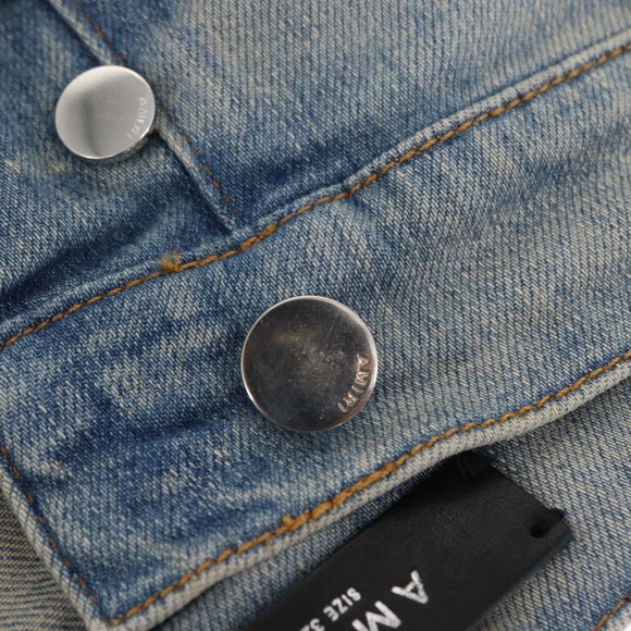 AMIRI Distressed Long Pants Denim 32 Blue Auth ym064M