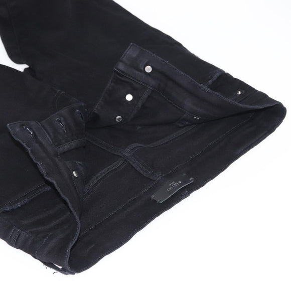 AMIRI Distressed Long Pants Cotton 32 Black Auth ym065M