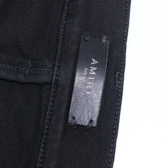 AMIRI Distressed Long Pants Cotton 32 Black Auth ym065M