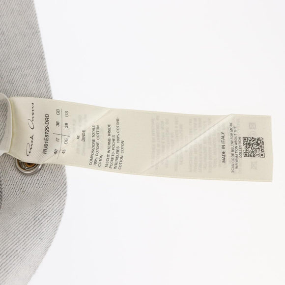 Rick Owens SS 25 Shirt Cotton 41 Gray Auth ym066M
