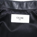 CELINE Riders Jacket Leather 50 Black Auth ym067M-11