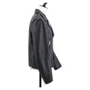 CELINE Riders Jacket Leather 50 Black Auth ym067M-4