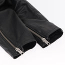 CELINE Riders Jacket Leather 50 Black Auth ym067M-5