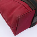 HERMES Toroca Horizontal PM Hand Bag Canvas Red Auth yt1000-11