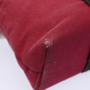 HERMES Toroca Horizontal PM Hand Bag Canvas Red Auth yt1000-13