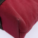 HERMES Toroca Horizontal PM Hand Bag Canvas Red Auth yt1000-14
