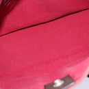 HERMES Toroca Horizontal PM Hand Bag Canvas Red Auth yt1000-16