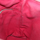 HERMES Toroca Horizontal PM Hand Bag Canvas Red Auth yt1000-17