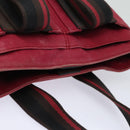 HERMES Toroca Horizontal PM Hand Bag Canvas Red Auth yt1000-6