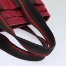 HERMES Toroca Horizontal PM Hand Bag Canvas Red Auth yt1000-7