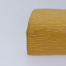 LOUIS VUITTON Epi Dauphine PM Pouch Yellow M48449 LV Auth yt1002-15