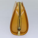 LOUIS VUITTON Epi Dauphine PM Pouch Yellow M48449 LV Auth yt1002-3
