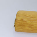 LOUIS VUITTON Epi Dauphine PM Pouch Yellow M48449 LV Auth yt1002-7