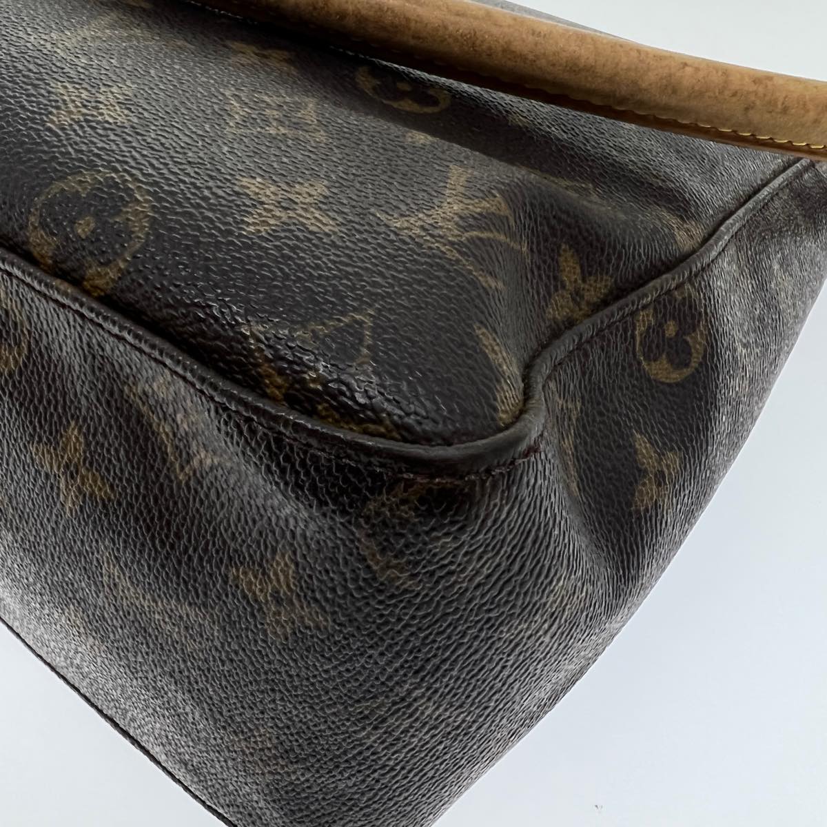 LOUIS VUITTON Monogram Looping GM Shoulder Bag M51145 LV Auth yt901