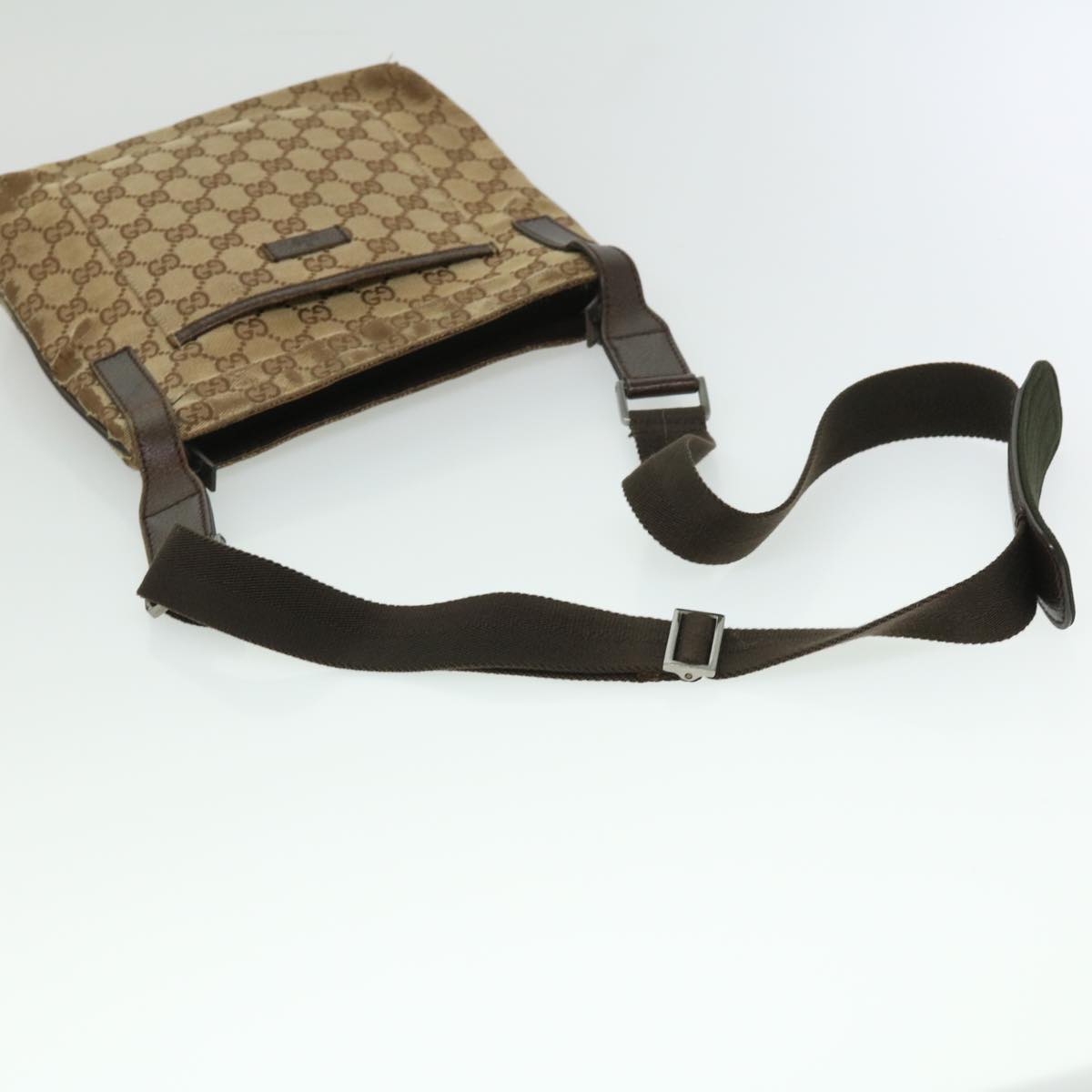 GUCCI GG Canvas Shoulder Bag 2Set Beige Auth yt920