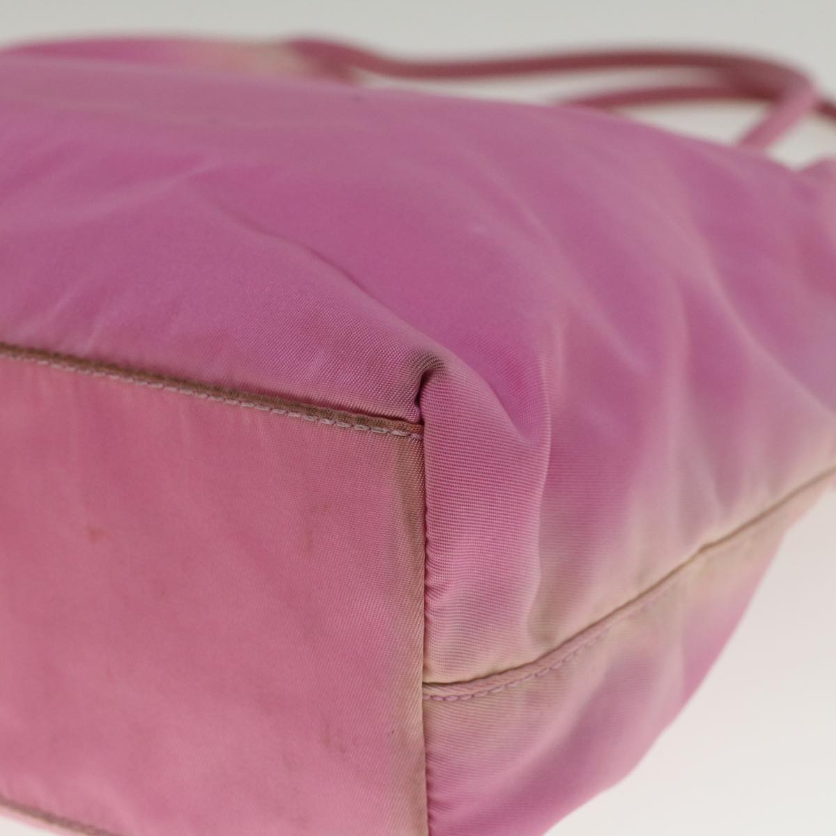 PRADA Hand Bag Nylon Pink Auth yt981
