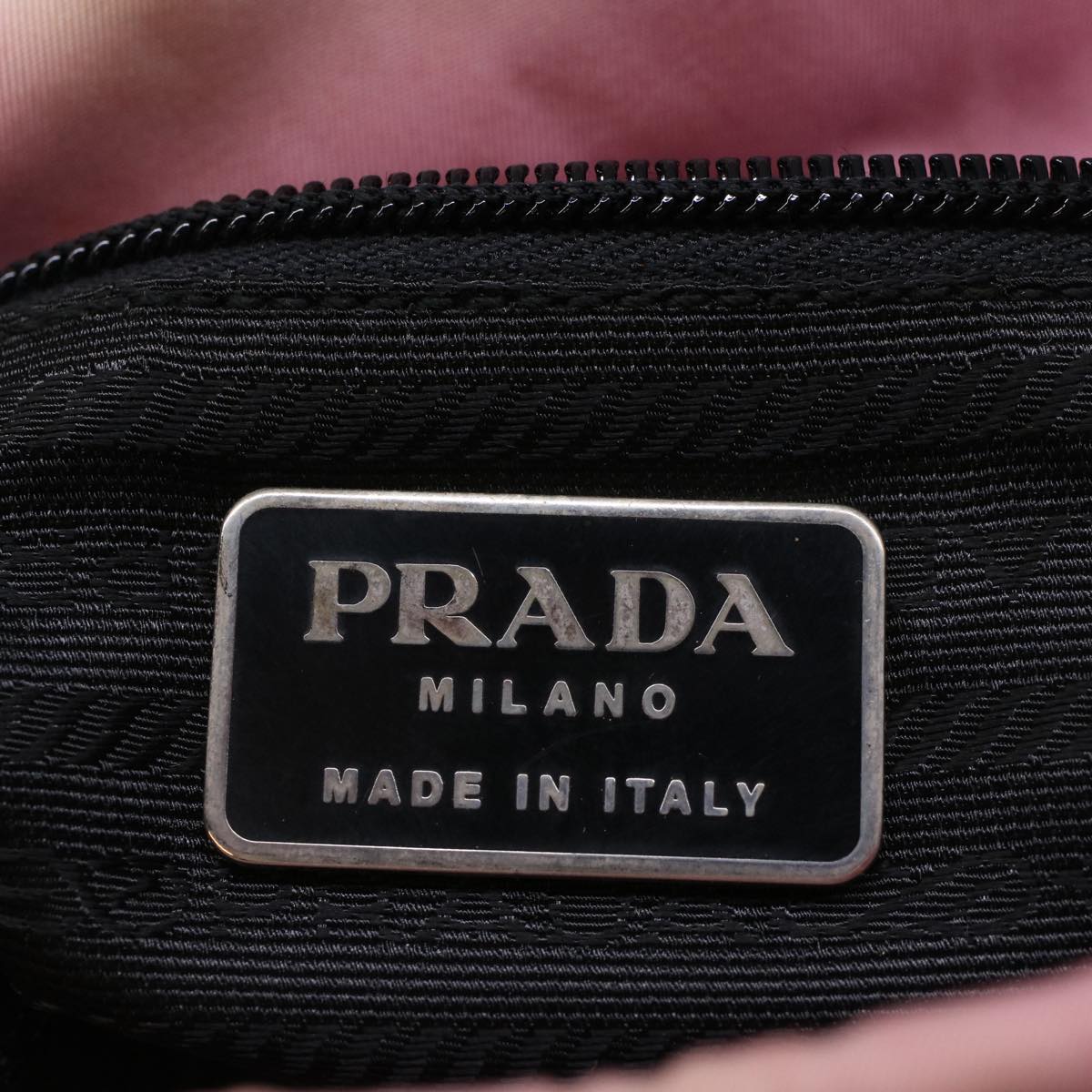 PRADA Hand Bag Nylon Pink Auth yt981