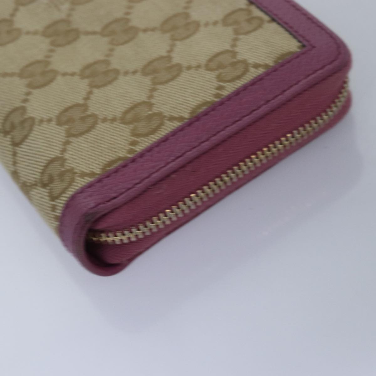 GUCCI GG Canvas Web Sherry Line Long Wallet 2Set Beige Red Green Auth yt991