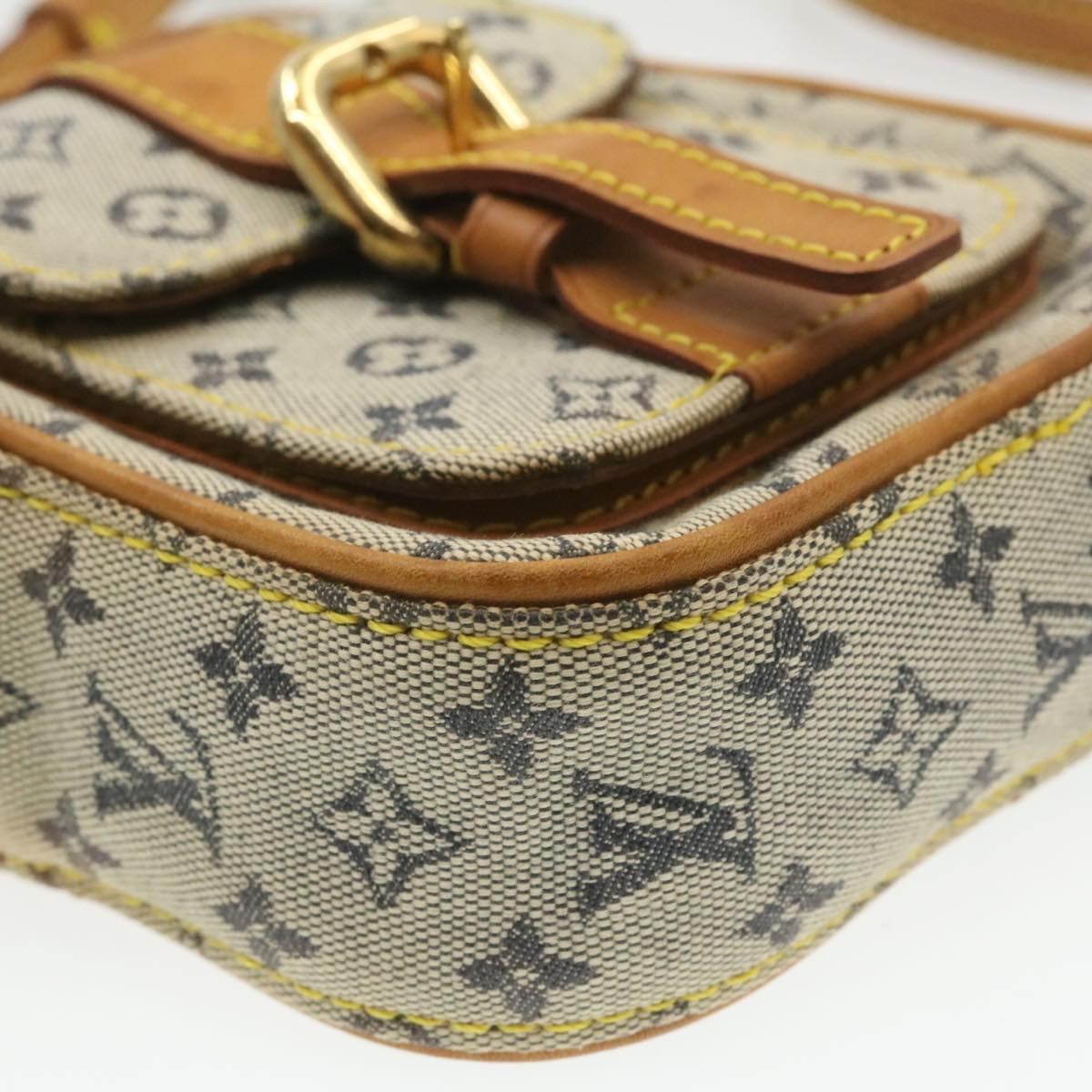 LOUIS VUITTON Monogram Mini Juliet PM Shoulder Bag Blue M92005 LV Auth 17996