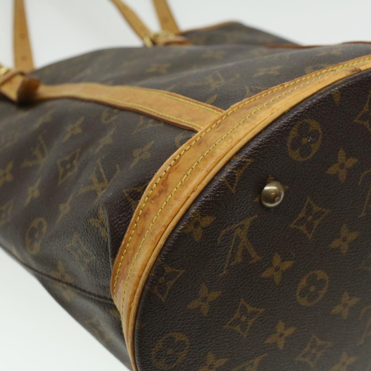 LOUIS VUITTON Monogram Bucket GM Shoulder Bag M42236 LV Auth 18508C