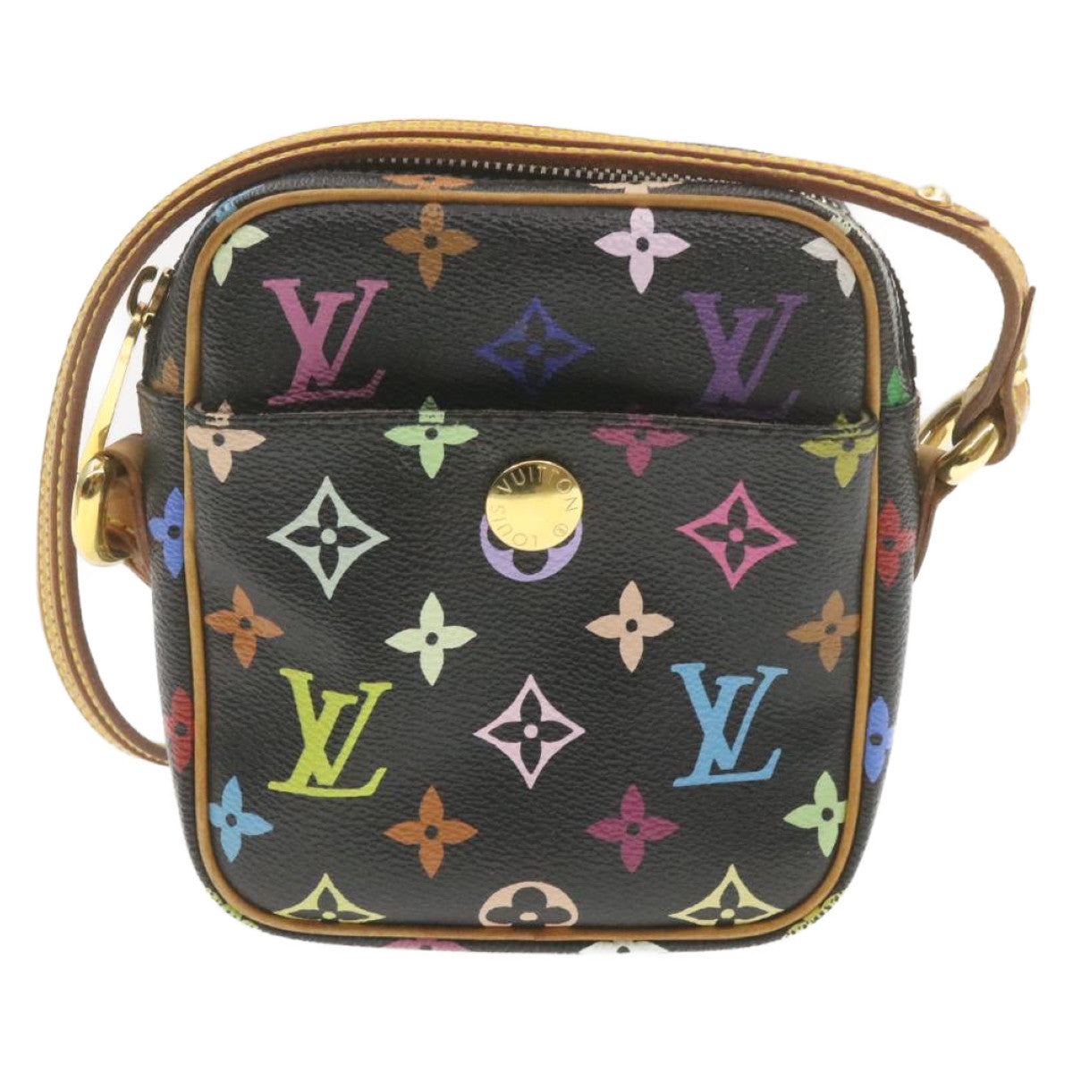 LOUIS VUITTON Monogram Multicolor Rift Shoulder Bag Black M40056 LV Auth 20668A
