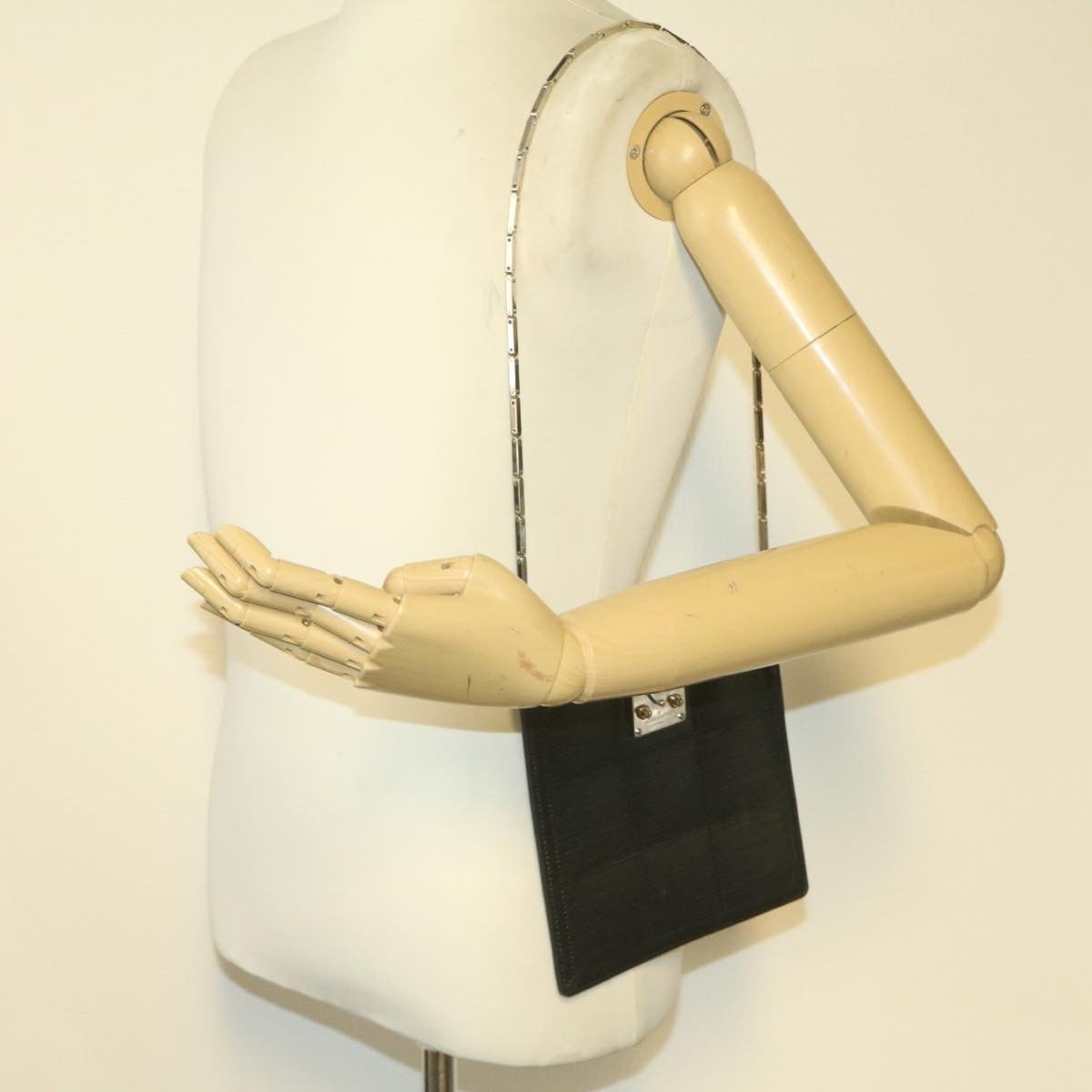 LOUIS VUITTON Epi Stretch Mojito Shoulder Bag Pouch Black M54612 LV Auth 21016