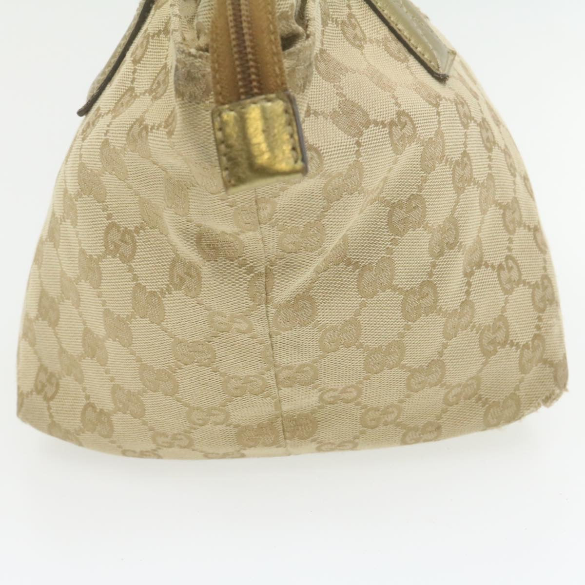 GUCCI Sherry Line GG Canvas Tote Bag Beige Pink Auth 21503
