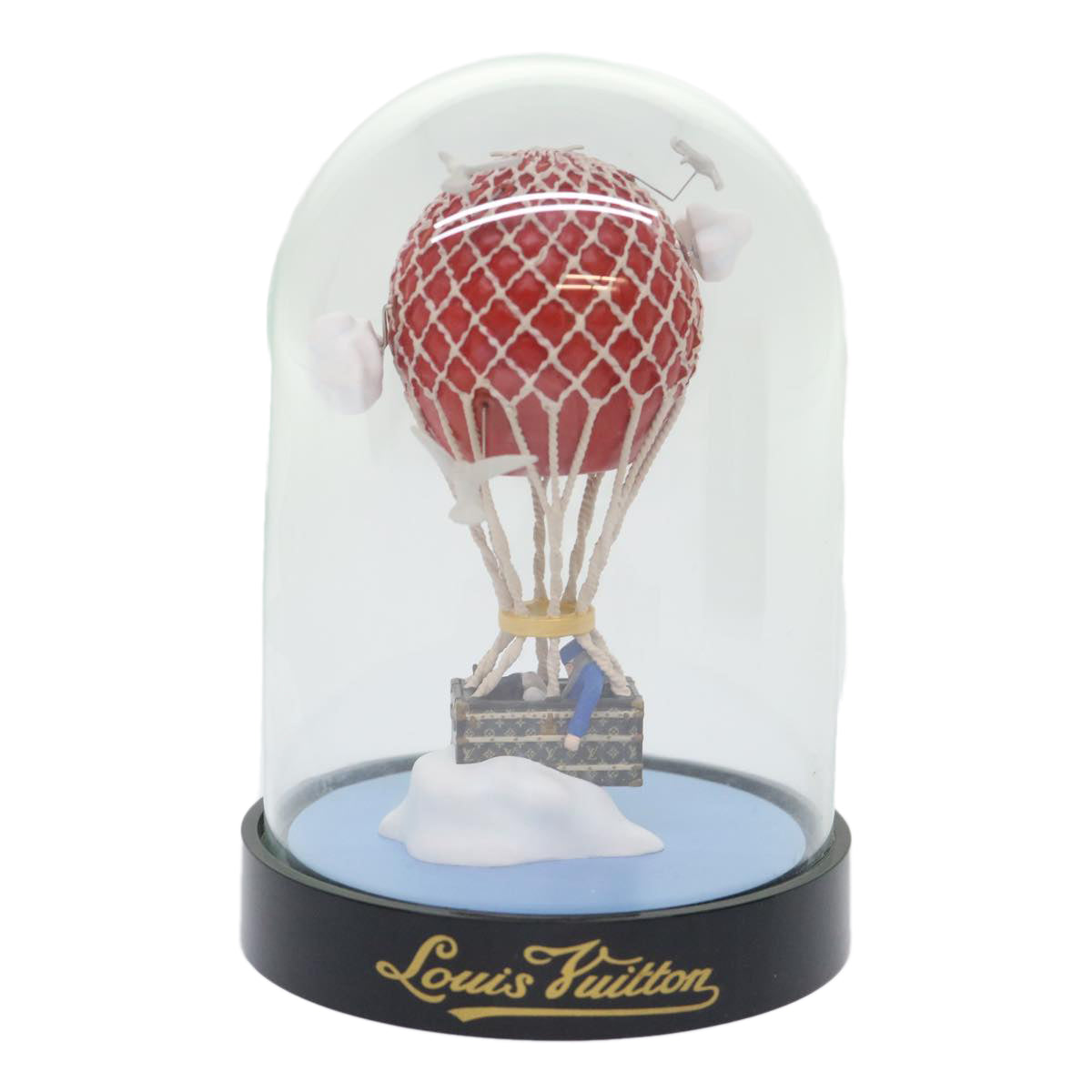 LOUIS VUITTON Snow Globe Balloon VIP Only Clear Red LV Auth 22321A