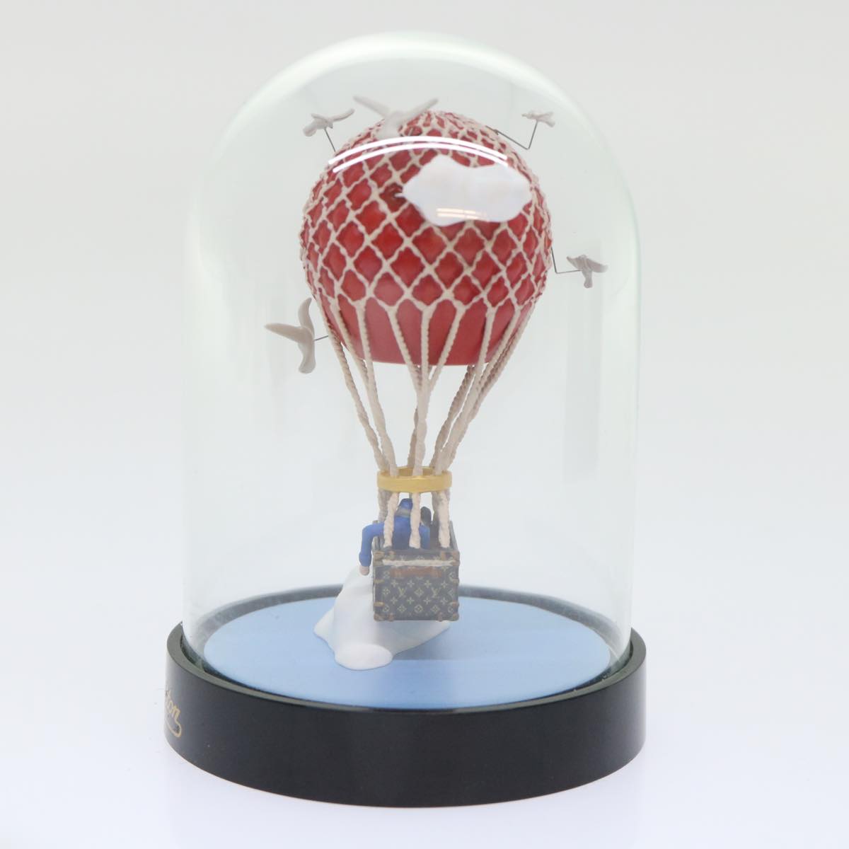 LOUIS VUITTON Snow Globe Balloon VIP Only Clear Red LV Auth 22321A
