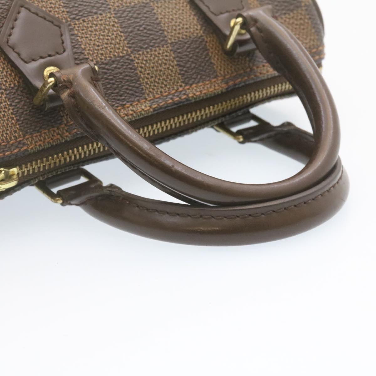 LOUIS VUITTON Damier Ebene Mini Speedy Hand Bag SP Order LV Auth 23260A