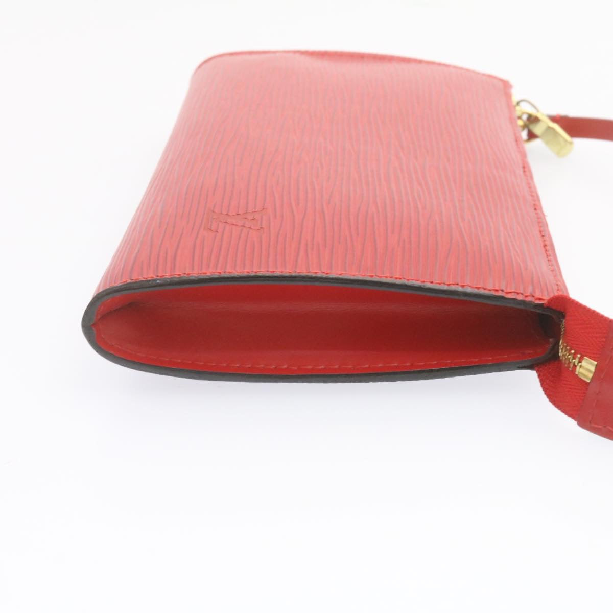 LOUIS VUITTON Epi Pochette Accessoires Pouch Red M40776 LV Auth 23311A