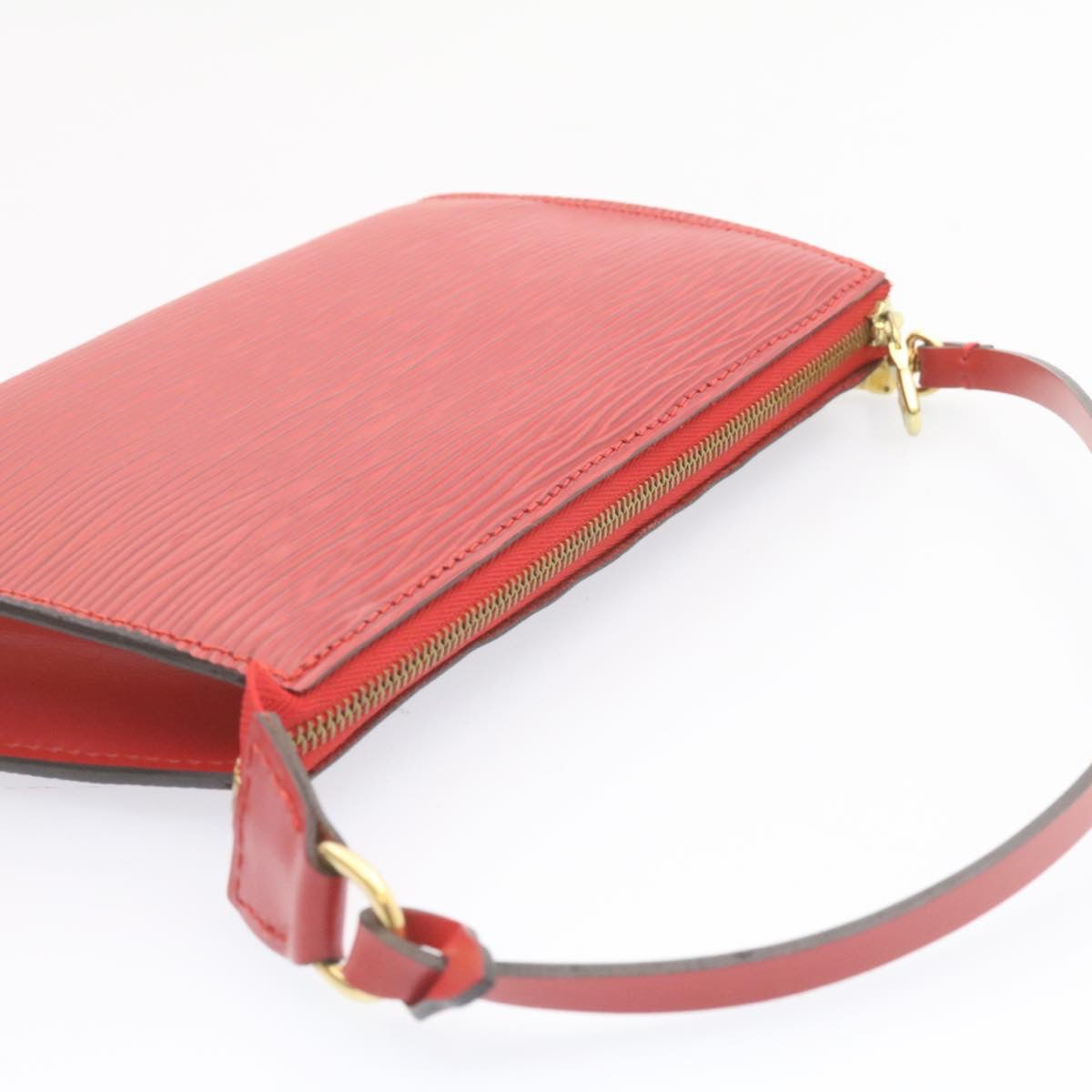 LOUIS VUITTON Epi Pochette Accessoires Pouch Red M40776 LV Auth 23311A