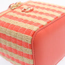 CHANEL Vanity Chain Shoulder Pouch Hemp Pink CC Auth knn023-7