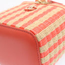 CHANEL Vanity Chain Shoulder Pouch Hemp Pink CC Auth knn023-14