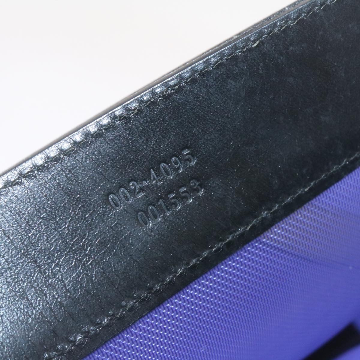 GUCCI Shoulder Bag mesh Purple Black Auth 23530