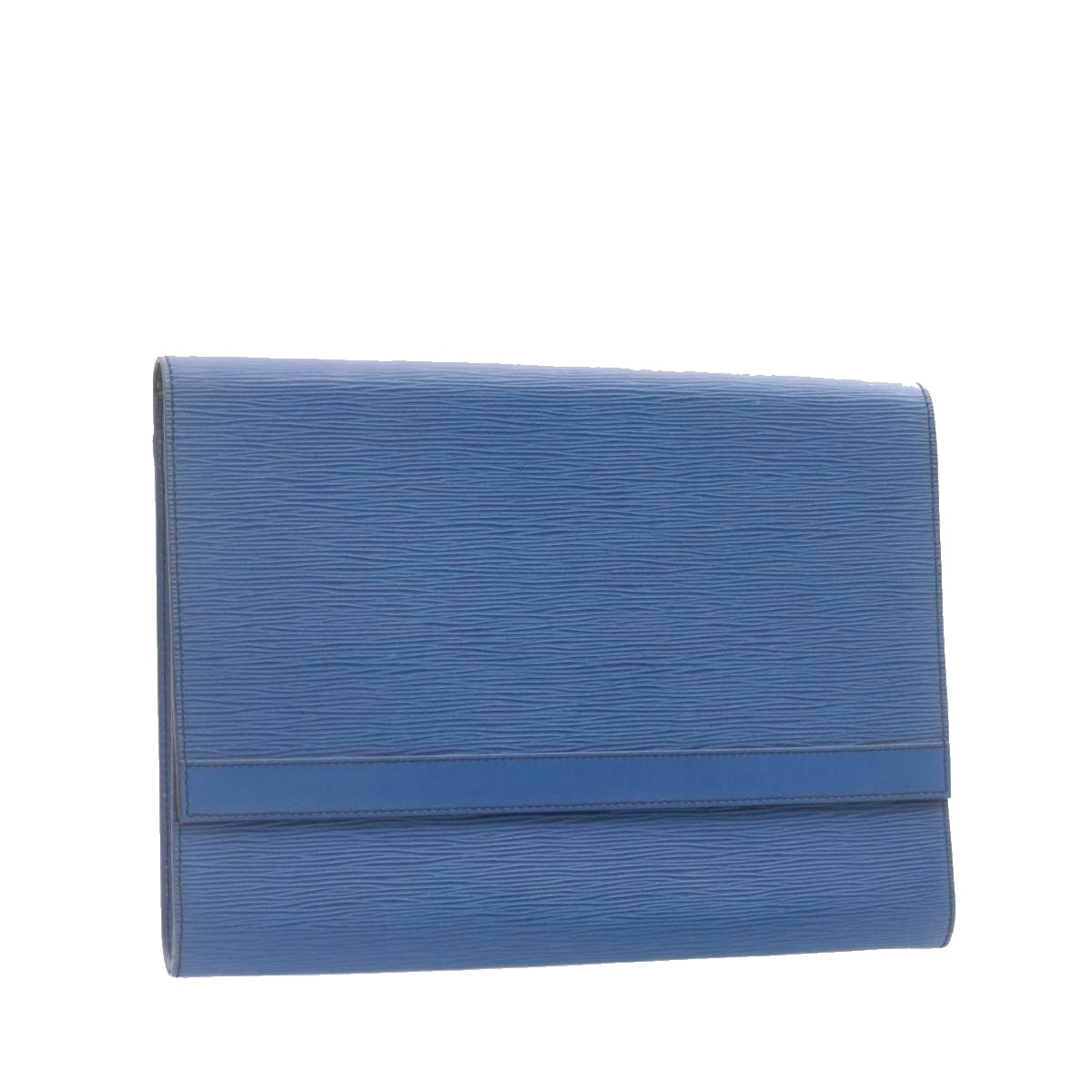 LOUIS VUITTON Epi Pochette Amberop Clutch Bag Blue M52585 LV Auth 23919