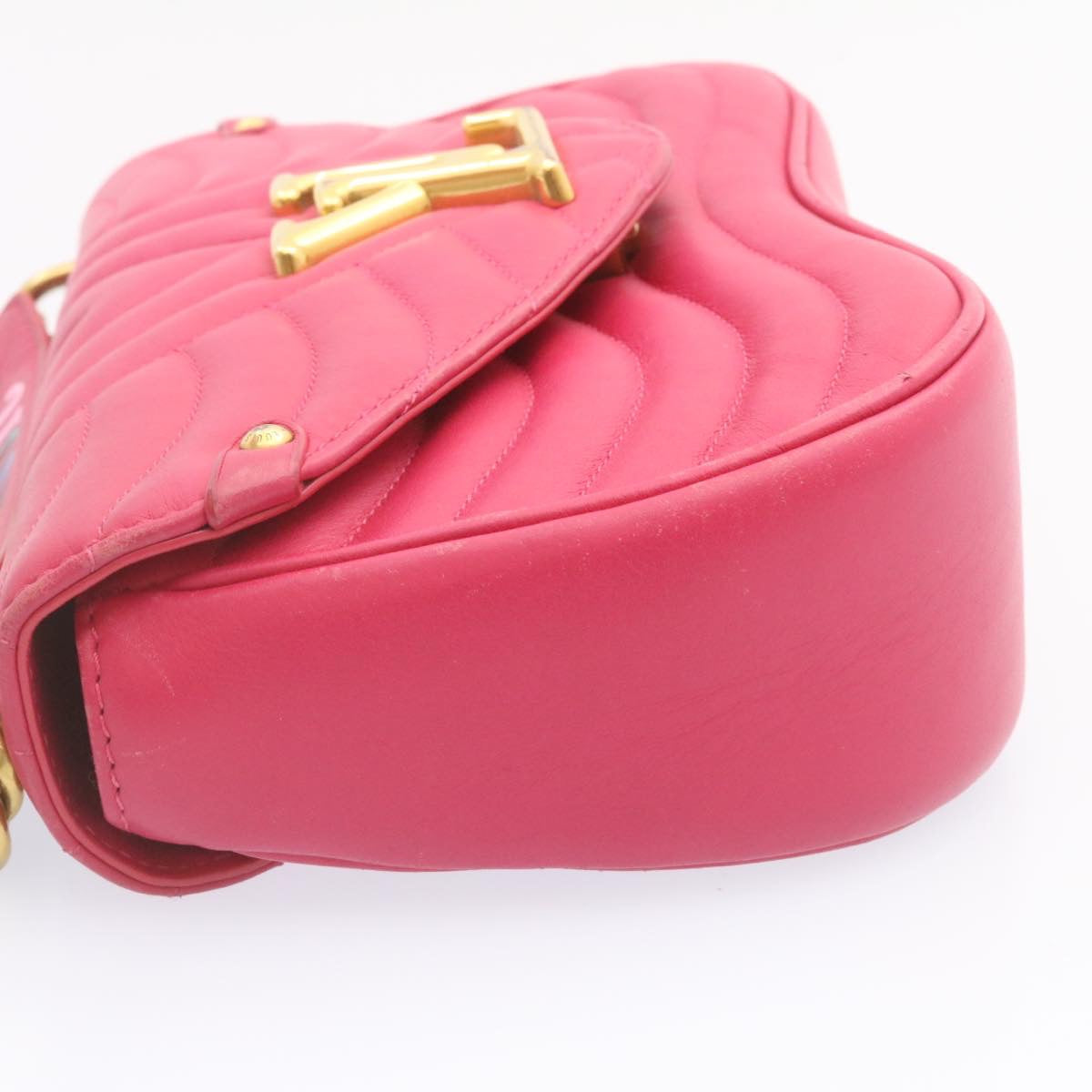 LOUIS VUITTON New Wave 2Way Chain Shoulder Bag Pink M55020 LV Auth 24027A