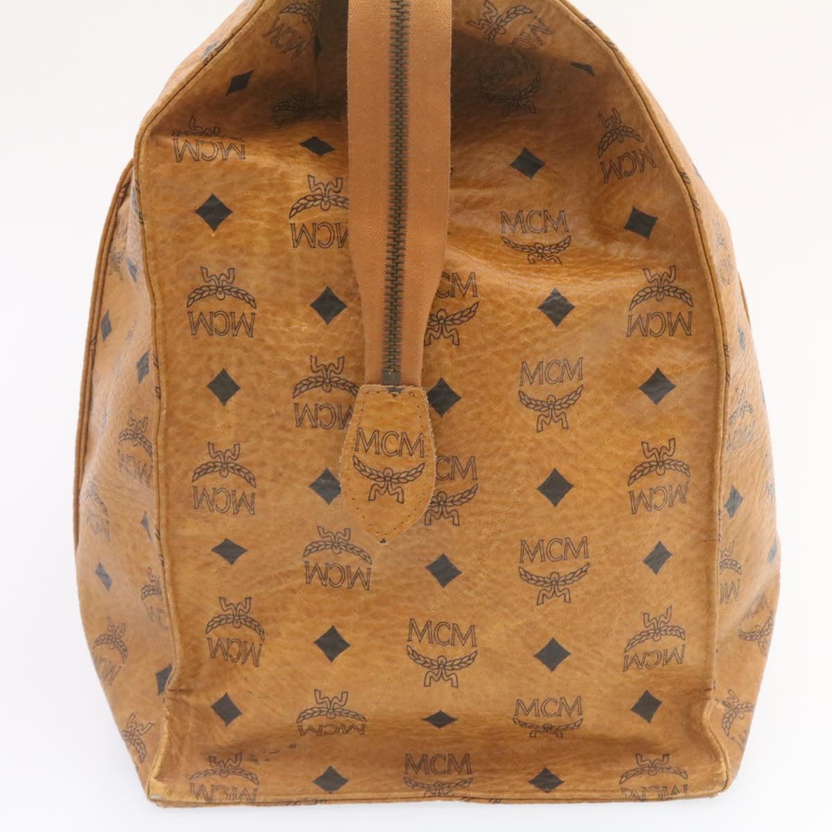 MCM Logogram Shoulder Bag PVC Leather Brown Auth 24291