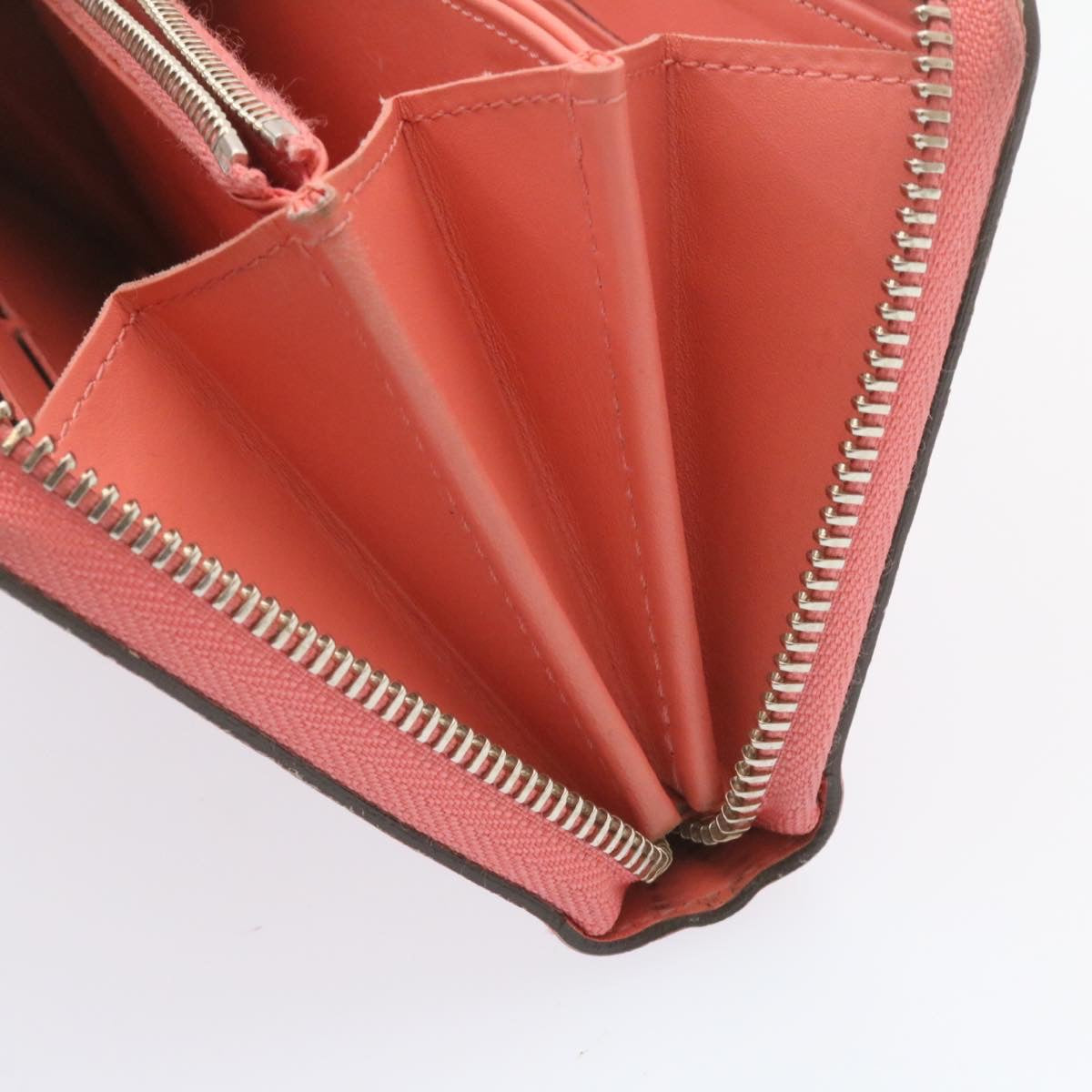 LOUIS VUITTON Monogram Vernis Zippy Wallet Long Wallet Pink M93202 LV Auth 24344