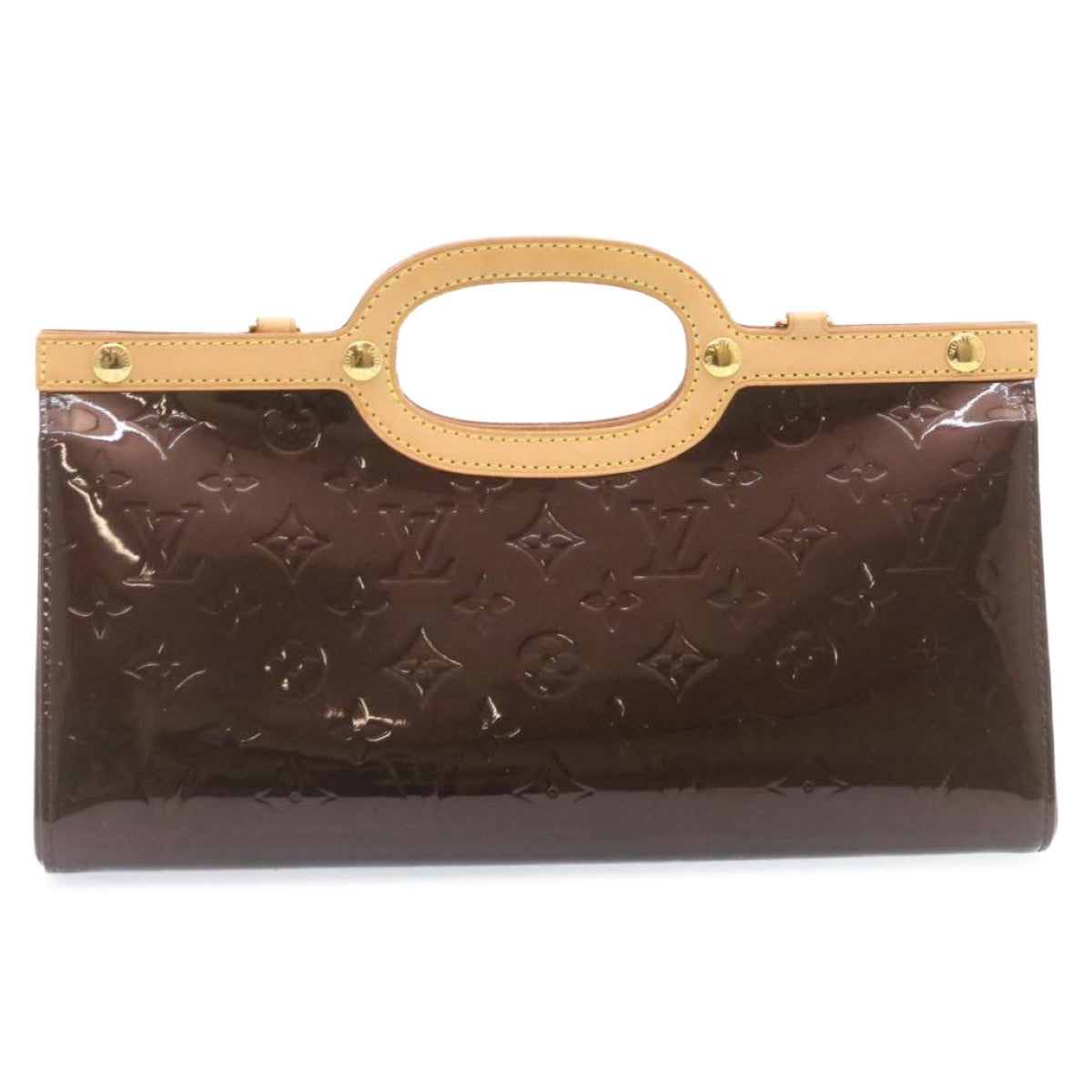 LOUIS VUITTON Monogram Vernis Roxbury Drive Hand Bag Amarante M91995 Auth 24481 - 0