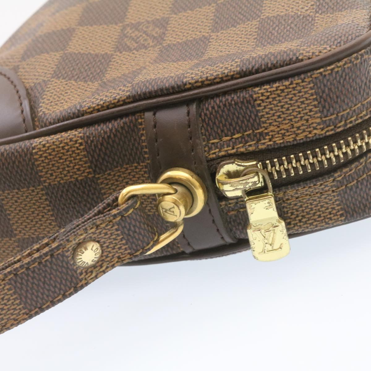 LOUIS VUITTON Damier Ebene Marly Dragonne GM Clutch Bag SP Order LV Auth 25039A