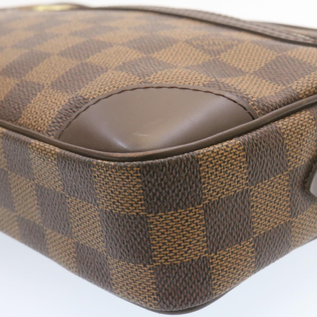 LOUIS VUITTON Damier Ebene Marly Dragonne GM Clutch Bag SP Order LV Auth 25039A