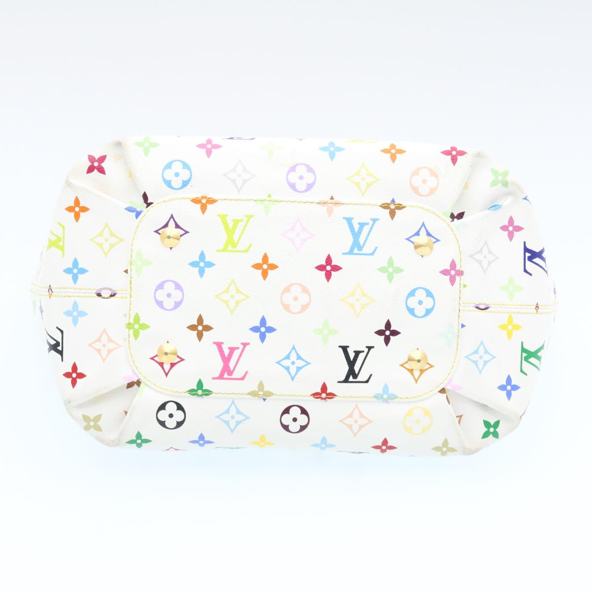 LOUIS VUITTON Monogram Multicolor Annie GM Tote Bag White M40303 LV Auth 25073A