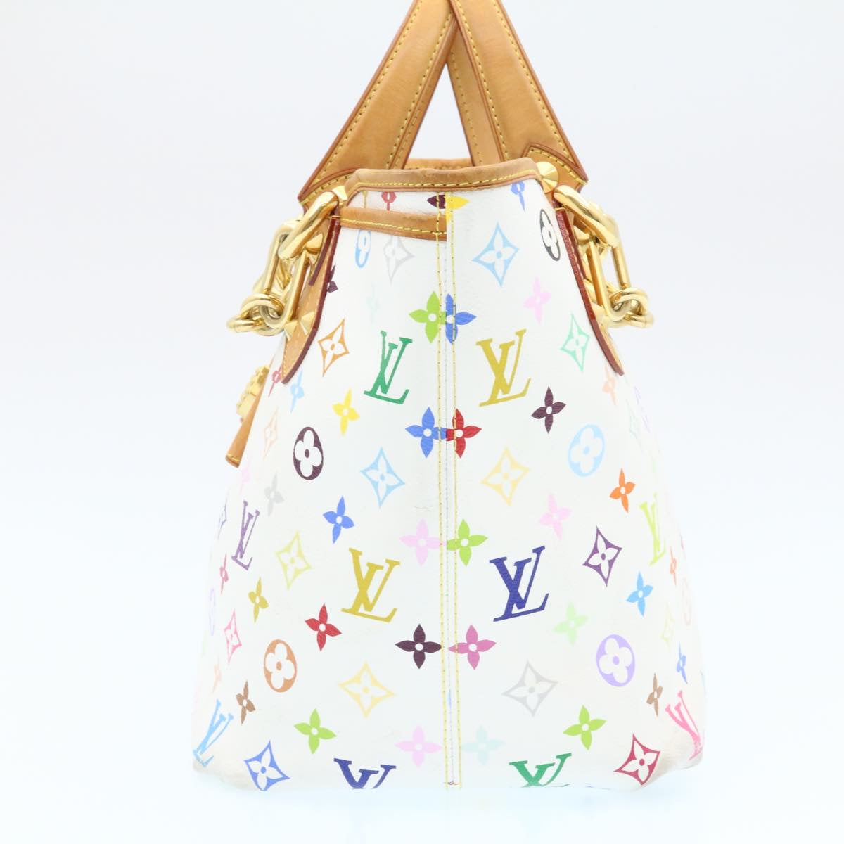 LOUIS VUITTON Monogram Multicolor Annie GM Tote Bag White M40303 LV Auth 25073A