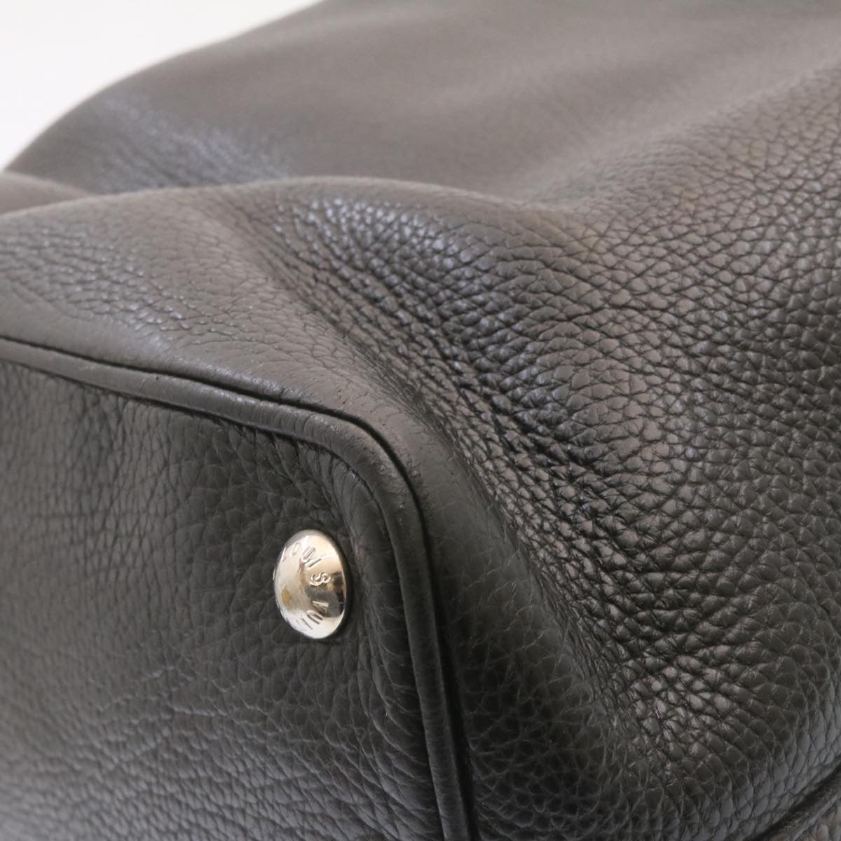 LOUIS VUITTON T&B Shoe Bag Hand Bag Black M95149 LV Auth 25134