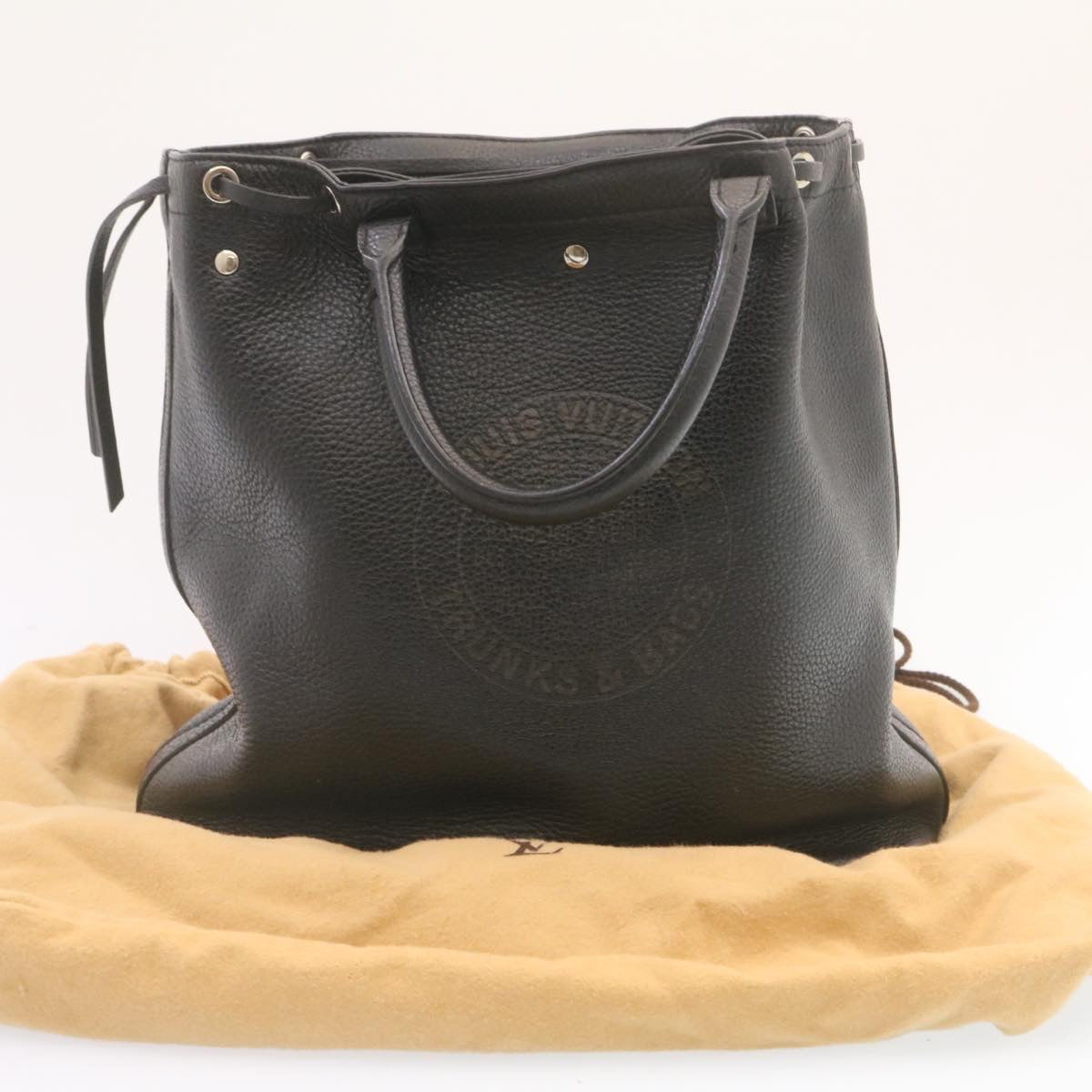 LOUIS VUITTON T&B Shoe Bag Hand Bag Black M95149 LV Auth 25134